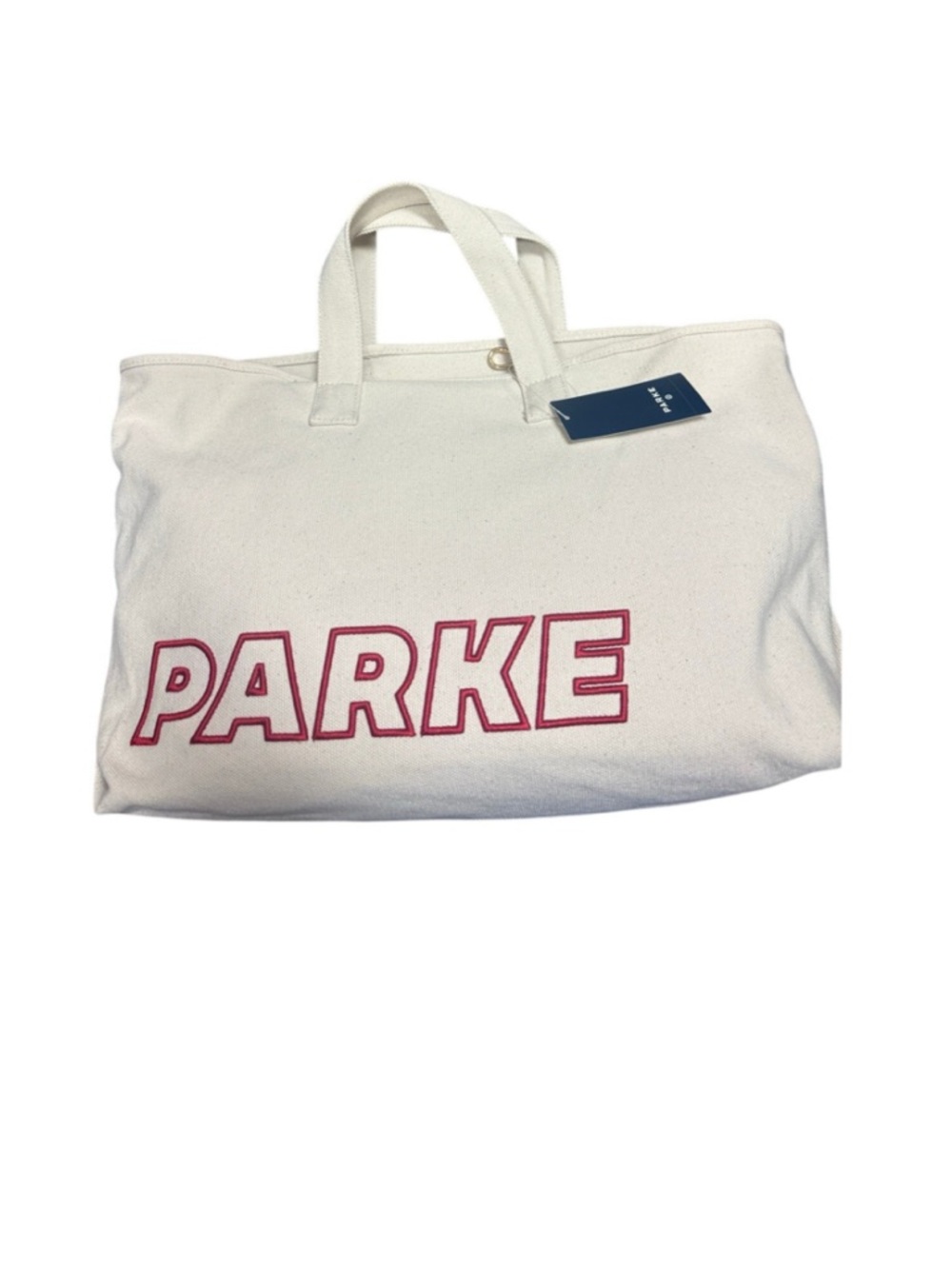 Parke x Target Large Canvas Tote Bag Logo Natural